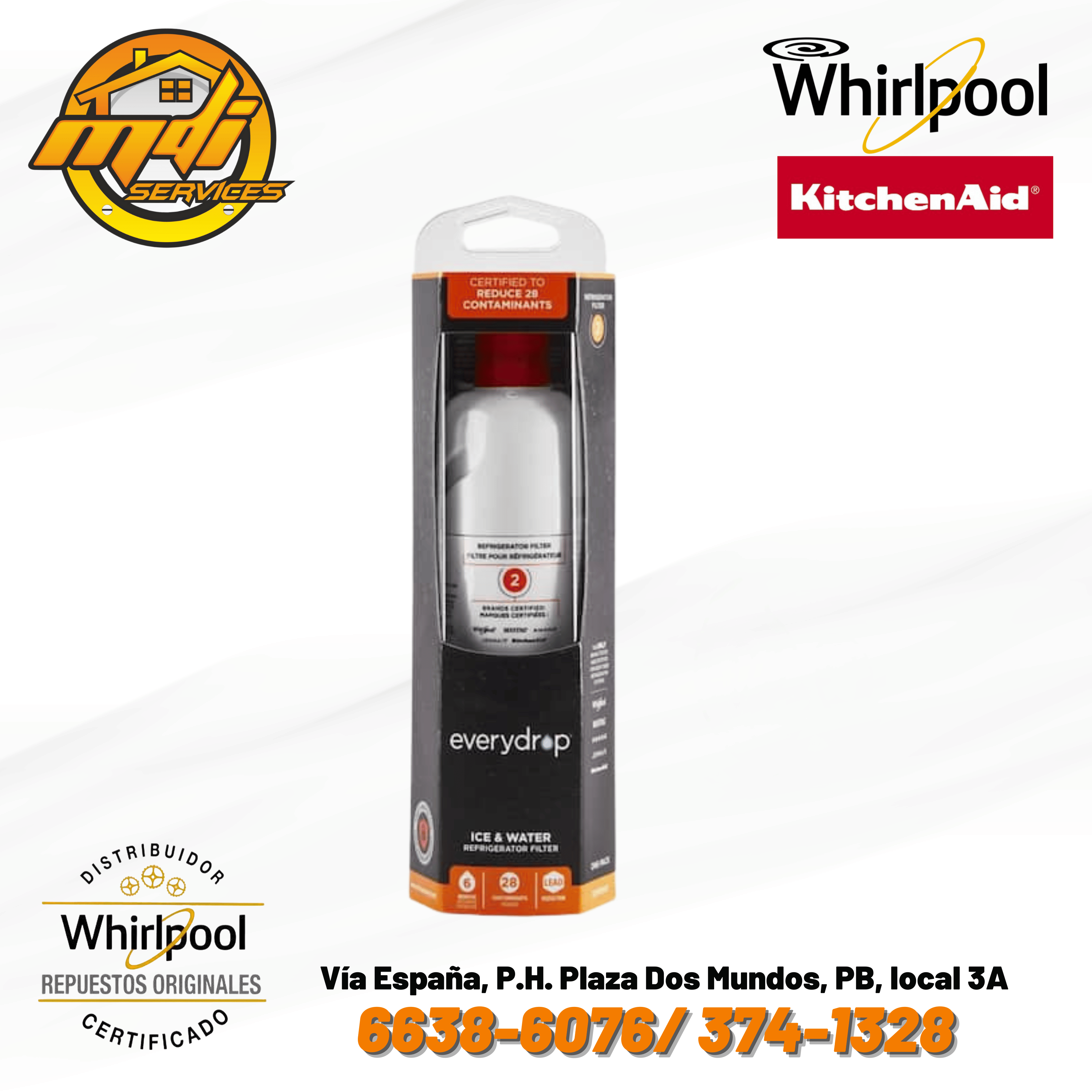 FILTRO NEVERA WHIRLPOOL W10790814 W10413645A ORIGINAL